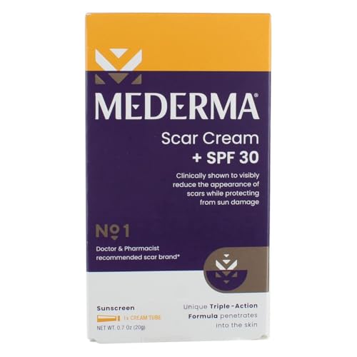 Mederma Scar & Stretch Mark Treatment Bundle - Scar Cream Plus SPF 30 (0.7 oz) and Stretch Marks Therapy Cream (5.29 oz)