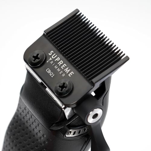 Supreme Trimmer DLC Coated Steel Hybrid Replacement Blade CBH21 | Tade Blade for Darkstar72 Clipper & Most Hair Clippers | Black