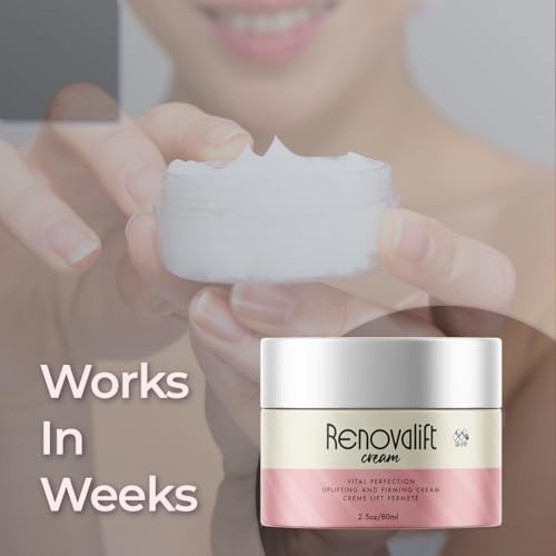 (2 Pack) Renovalift Face Cream, Renovalift Skin Cream with All Natural Ingredients, Advanced Facial & Neck Moisturizer with Premium Uplifting & Firming Cr?me for Women Supporting Healthy Skin (5 oz.)
