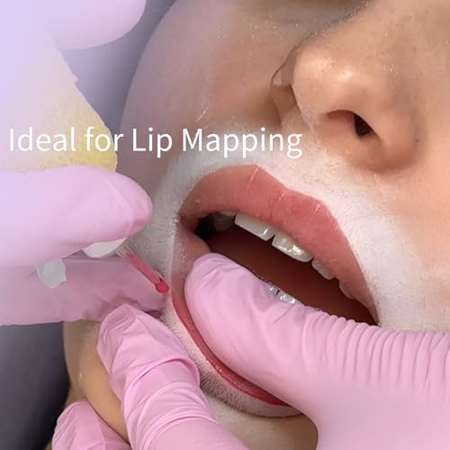Ink Permanent Eyebrow Mapping Kit with Brow Mapping Paste, Dual-Ended Brush & Precision Cotton Swabs for PMU & Microblading