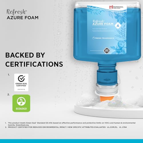 SC Johnson Professional REFRESH AZURE FOAM HAND SOAP 1.2 LITER TOUCH FREE, 3 PACK