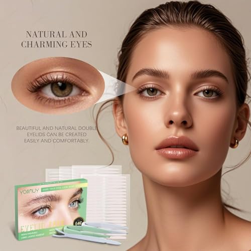 Double Eyelid Tape,Eyelid Lifter Strips,Eyelid Tape for Hooded Eyes Invisible,Hooded, Droopy Lids, Eyelid Tape for Hooded Eyes (640
