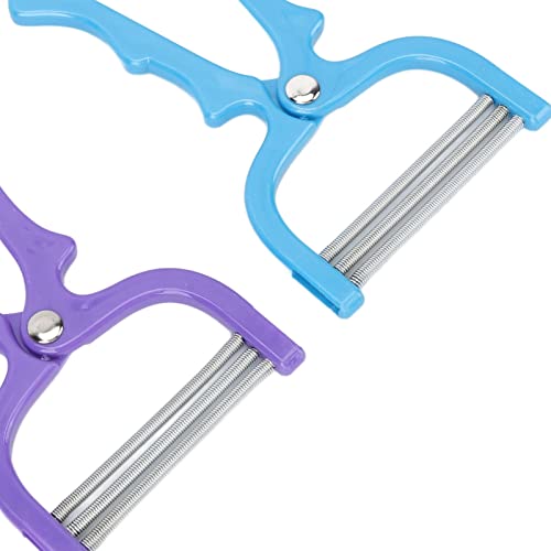 ZJchao 2pcs Spring Hair Remover, Stainless Steel Face Epilator Spring Threading for Women Face, Chin Hair, Upper Lip Hair, Mustache