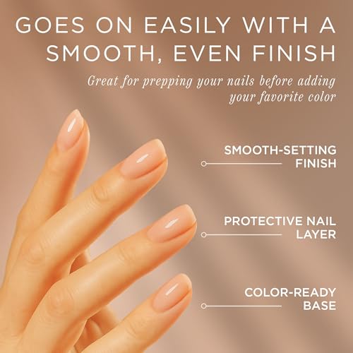 Cote Beauty Nail Strengthening Base Coat, Smooths Nails with Horsetail Extract, Vegan, Cruelty-Free, Fast Drying Nail Strengthener Base Coat, Primer for Polished Nails, 0.27 fl oz (8 ml)