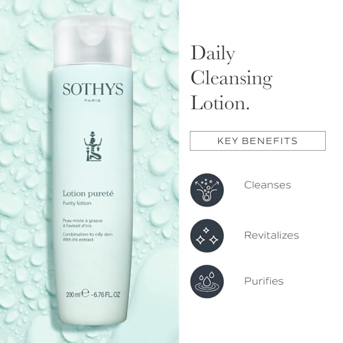 SOTHYS Purity Lotion | Bi-Phased Oil Lotion Cleanser, Acne Reducing Moisturizer |Toner for Combination to Oily Skin