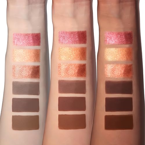 Face Sculpting Contour Palette 6 Colors Smooth Cream Matte Contour Pressed Powder Lightweight and Easy to Blend Contour Makeup (Color 06)