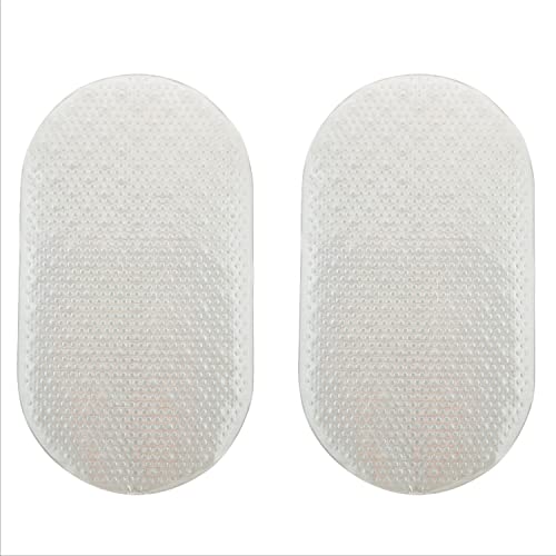 Bath Bliss 2 Pack Shower Tub Mat | Anti-Slip Bathmat | Suction Cup Base | Drain Holes | Safety | Holographic