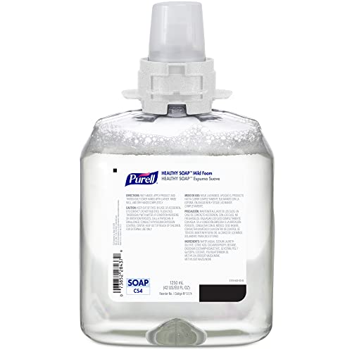 PURELL Brand HEALTHY SOAP CS4 Starter Kit, 1-1250 mL Purell Brand Healthy SOAP Mild Foam Refill + 1 - Manual Dispenser (Pack of 1) - 5174-1W - Manufactured by GOJO, Inc.