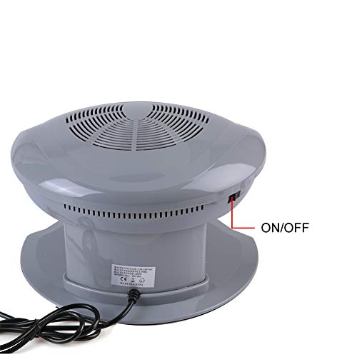Air Nail Dryer, 400W Intelligent Automatic Sensor Hot & Cold Air Nail Polish Drying Fan Manicure Tool for Home Salon Both Hands and Feet Use, Grey