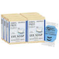 Grandma's Pure Lye Soap Bar by CLASSYONE ? Unscented Face & Body Wash Soap for Dry & Itchy Skin, Bundled with Wonder Wafers Baby Powder Air Freshener - 6.0 oz, Pack of 6