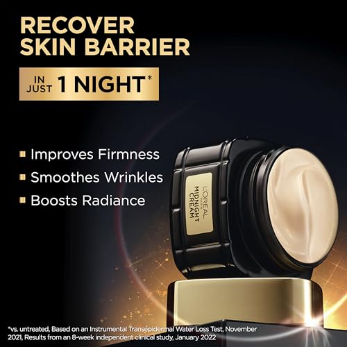 L¡¯Oreal Paris Age Perfect Anti-Aging Midnight Face Cream + Midnight Eye Cream, Smooths Wrinkles & Reduces 8 signs of Eye-Aging + Face Cream Face Serum Samples