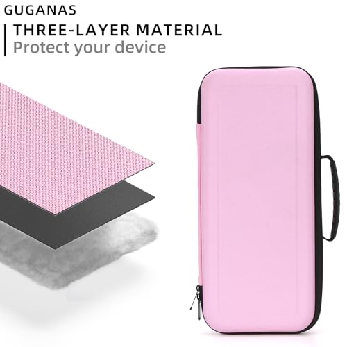 Hard travel Case Compatible with Dyson Airstrait Straightener, Carrying storage Bag for Airstrait HT01. (Pink)