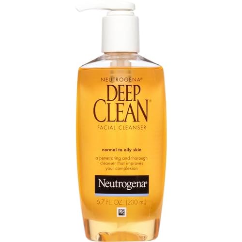 Neutrogena Deep Clean Daily Facial Cleanser with Beta Hydroxy Acid for Normal to Oily Skin,Alcohol-Free,Oil-Free & Non-Comedogenic,6.7 fl. oz,(Pack of 2)
