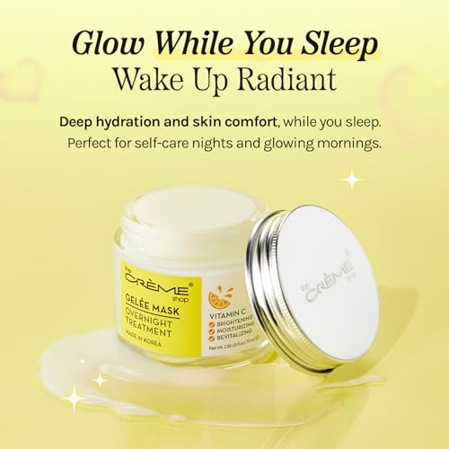 The Cr?me Shop Korean Skincare | Overnight Gel Mask for Moisturizing and Hydrating, Anti-Aging, Relief facial skin care - 2.36 oz (Vitamin C)