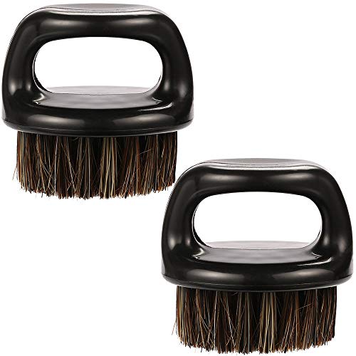 2-Pack Beard Brush for Men - Men's Beard Brush (Essential Tool For Professional Barbering & Grooming Services), Brush Neck Face Duster Brush for Hairdressing Salon Household