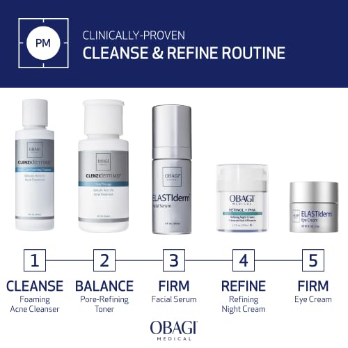 Obagi CLENZIderm M.D. Pore Therapy Exfoliating BHA Toner - Unclogs Pores with 2% Salicylic Acid Acne Treatment ? 5 oz