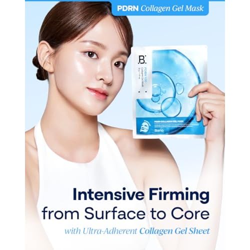 PDRN Collagen Gel Mask - Korean Overnight Face Mask for Firming & Deep Hydrating | Biome PDRN for Skin Elasticity | Korean Skin Care for Sensitive Skin | Fragrance-Free |1.23 oz, 4EA