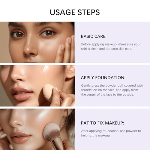 Balm Foundation | Age-Defying Hydrating Cushion Foundation for Mature Skin, Medium Buildable Coverage & Satin Glow Finish Makeup, Blurs Fine Lines, Smooths Texture (medium)