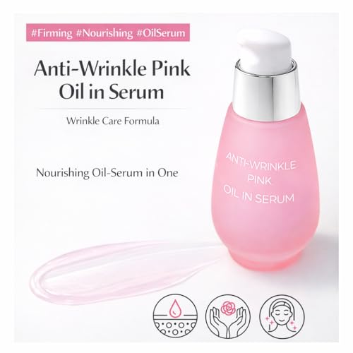 CHARMZONE Oil-in-Serum 4-Solution Set (1.01 fl.oz / 30ml x 4) ? Double Moisture, Anti-Wrinkle Pink, Ginkgo Calming, Hydra Moisture Serums for Face