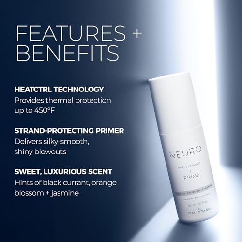 Neuro by Paul Mitchell Prime HeatCTRL Blowout Primer, For Blow-Drying All Hair Types