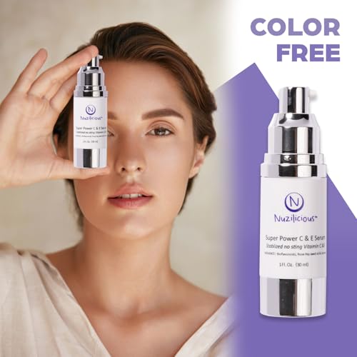 Professional Grade Super C & E Serum for Glowing Skin ? Stabilized, Non-Stinging Vitamin C Formula ? Vegan, Cruelty-Free, Anti-Dullness Face Serum ? 1 oz