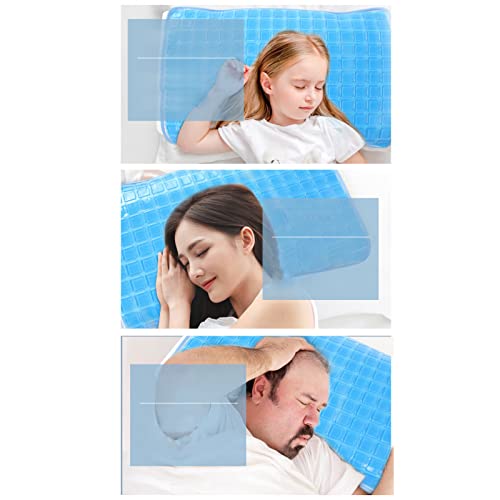 Gel Pillow Cooling Pad Mat, Soft Foldable Cushion, Cooling Mat Relief for Sleep Night Sweats Hot Flashes Dogs
