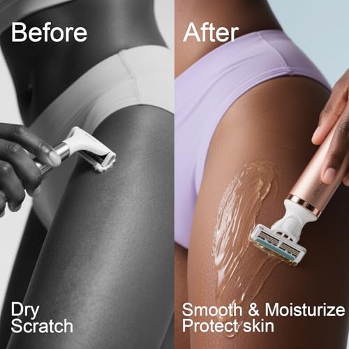 Shave Oil for Women 6.76 fl oz | Pre-Shave & Shaving Oil Treatment | Soothe, Hydrate, Nourish Skin, Womens Shaving Cream with Olive Oil & Vitamin B3, For All Skin Types
