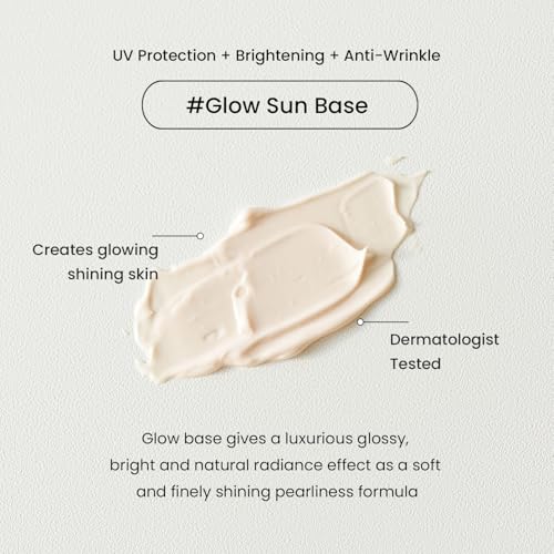 HEIMISH Artless Glow Base 1.35fl.oz/40ml, Multipurpose Makeup Base, Primer, Highlighter, Tone Up Sunscreen for face, Lightweight, Non-greasy, Hydrating, Natural Finish with SPF 50+ PA++++