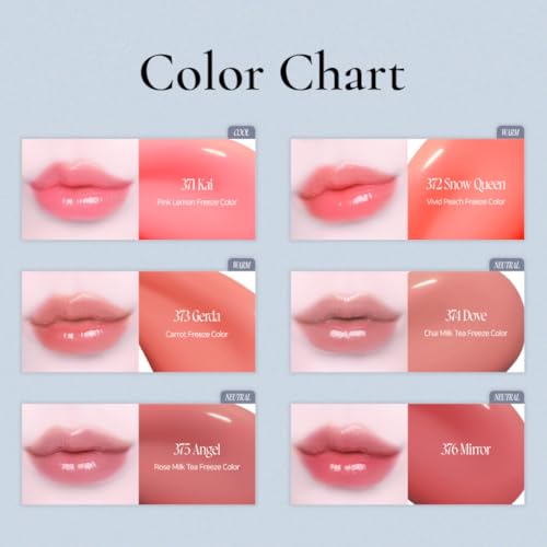 DINTO Frozen Lip Jelly - Icy Cool Plumping Lip Gloss with Metal Tip - High-Shine Non-Sticky Jelly Formula for Fuller, Juicy Lips - Vegan & Cruelty-Free - 0.34 fl oz - Shade 376 Mirror