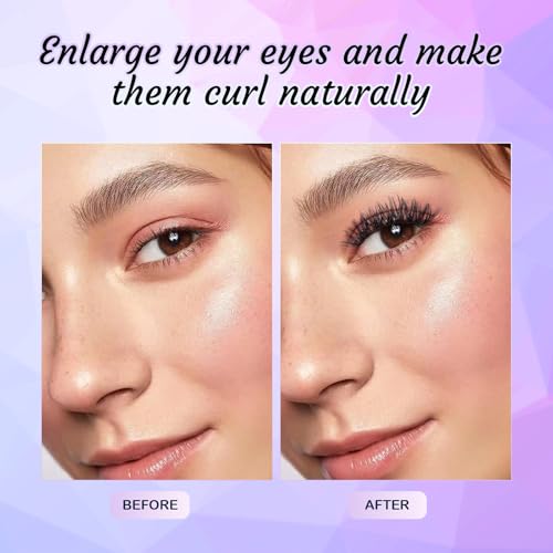 Self Adhesive Lash Clusters, Anime Lash Clusters Manga Lashes No Glue Needed Self Adhesive Eyelashes, Reusable Preglued Eyelash Glueless Lash Easy Eyelashes for Beginners
