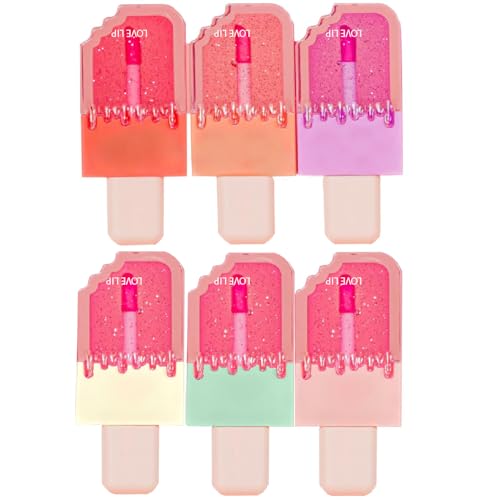 Beauty Bundle Magic Ice Cream Lip Gloss Shiny Lips For Girls & Women Gifts, Long Lasting Shine, Color Changing Lip Gloss Lip Stain, Changes Color When Applied