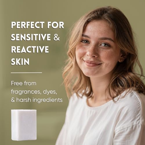Amish Farms Pure Moisturizing Fragrance Free Bars with Coconut Oil & Shea Butter for Sensitive Skin - Made in USA | Women & Mens Face - Body Bar for Shower | NatureClean | 5oz Ea (5 Bars)