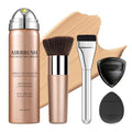 Air Brush Makeup Foundation Lightweight Breathable Spray Foundation Makeup for Mature Skin-02 Beige