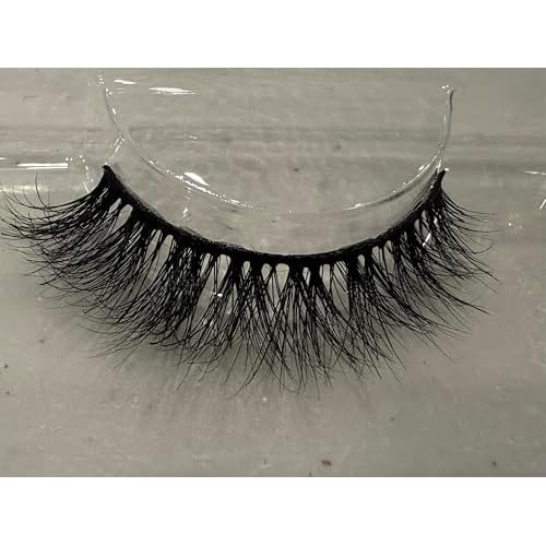La Sini ANGEL 9mm Lashes - Natural Mink - Light, airy and graceful - Lightweight, Reusable False Eyelashes with Flexible Band, Natural Volume for Glamorous Eye Look, 1 Pair