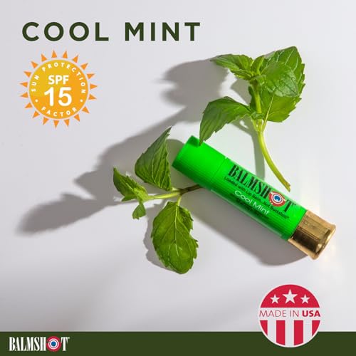 BALMSHOT Lip Balm Two Pack of Classic & Cool Mint