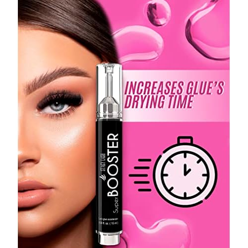 Super Booster for Eyelash Extensions 15ml & Extra Bonder 15ml & Primer/Cleanser 40ml - Stacy Lash/Adhesive Accelerator/Glue Activator/Sealer/Protein Oil Remover/Professional Supplies