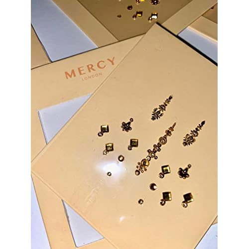 Gigi Gold Bindi ? Crystal Indian Bindi Face Jewels Gold Multi Packet