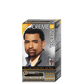 Creme of Nature Nourishing Permanent Hair Color for Men with Shea Butter Conditioner, Fast-Acting, Ammonia-Free, Moisturizing Gray Coverage Gel for Hair & Beard, Rich Black, 1 Application