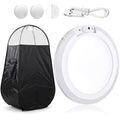 1 Set Spray Tan Tent Light 5000 mAh Rechargeable Portable Camping Lantern with Magnet Nano Adhesive for All Tanning Tent Power Outages, Hiking, Emergency