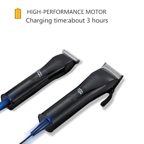 AIJALY Hair Clippers for Men, Cordless Clippers for Hair Cutting, Mens Hair Clippers and Trimmer Kit£¬Black