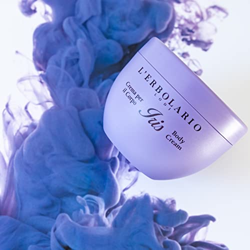 L'Erbolario Body Cream - Moisturizing Skin Care Body Butter for Women - Rich, Buttery with Floral Fragrance - Softening, Elasticizing - Iris - 10 oz