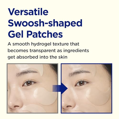 CKD Triple Blemish Under Eye Gel Patch 60 Counts - Hydrogel Spot Treatment, Gentle Formula for Blemish Improvement, Even Tone and Minimize Puffiness with 99% Pure Vitamin C and Teca.