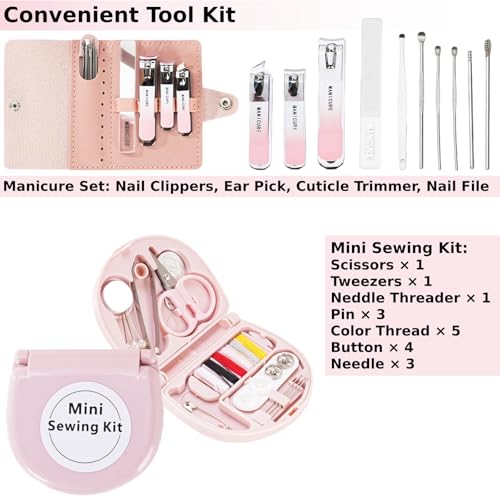 Wedding Day Emergency Kit for Bride, 39 Pc Essential Items for Brides Daily Use Women Wedding Gift, Travel Kit Personal Care Survival Set with Bride Makeup Bag - Wedding Emergency Kit Supplies