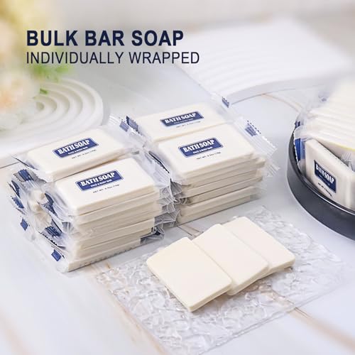 Bulk Bar Soap, 500 Pack Mini Soap Bars Bulk Individually Wrapped, 0.5 oz Travel Soap Small Hotel Soaps Travel Size Toiletries for Hotel Bathroom