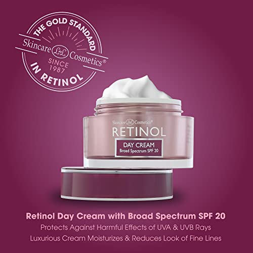LIVAURA Retinol Day Cream Broad Spectrum SPF 20 ? Protects Harmful Effects of UVA & UVB Rays ? Luxurious Cream Moisturizes & Reduces Look of Fine Lines ? Provides Protection From Daily Sun Exposure