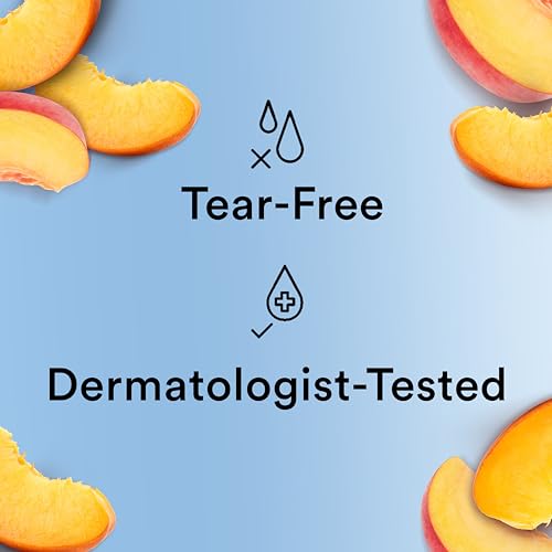 Suave Kids 3-in-1 Tear Free, Body Wash, Shampoo and Conditioners, Dermartologist Tested, Peach Pal, 28 Oz Pack of 4