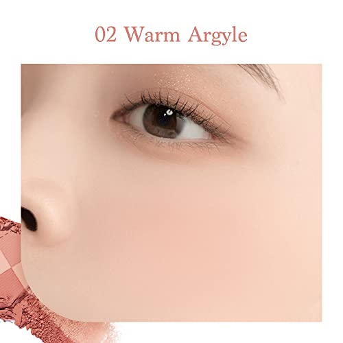 Dasique Blending Mood Cheek 04 Beige Knit l Vegan, Cruelty-Free l 4 Blendable Shades in Lightweight, Long-lasting, Smooth Powder