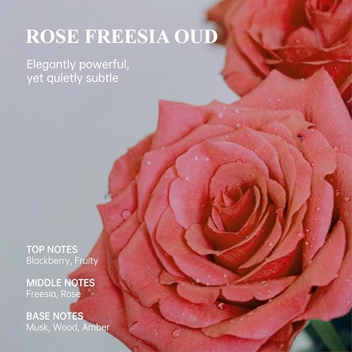 Atom Fresh Hand Cream for Women, Rose Freesia Oud | Deep Repair Hand Lotion with Ceramides & Niacinamide | Strengthens Skin Barrier & Soothes Dry, Sensitive Hands | Fast-Absorbing, Vegan (3.4 fl oz)