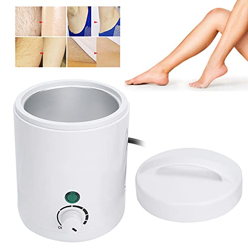 ZJchao Mini Hair Removal Wax Hot Machine, Paraffin Wax Warm Machine with 6 Gears Temperature Adjustment for Men Women, Waxing Pot Warmer Hair Removal (US Plug)