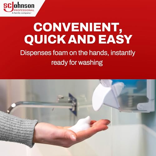 SC Johnson Professional Refresh Azure FOAM, Foam Hand Wash, Foaming Hand Soap, 1 Liter Cartridge, 2 Count, for Professional Use Only